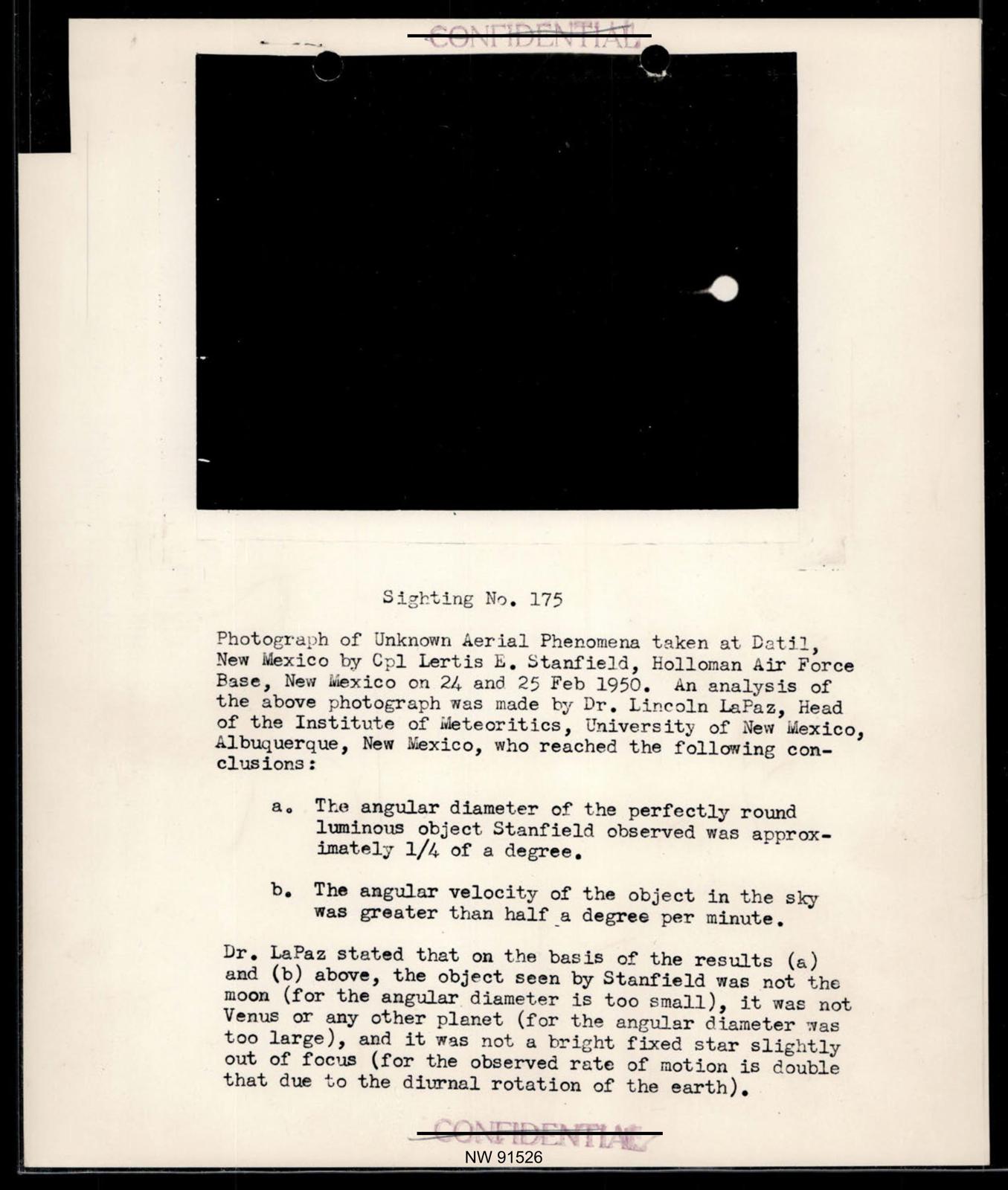 DOW-UAP-D017, דיווח על UAP בבסיס סנדיה, 1948–1950 — עמוד 61