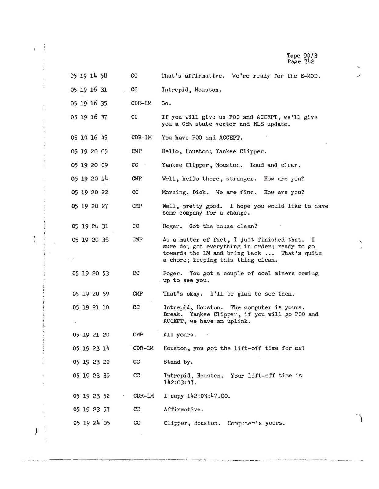 NASA-UAP-D1, Apollo 12 Transcript, 1969 — עמוד 1