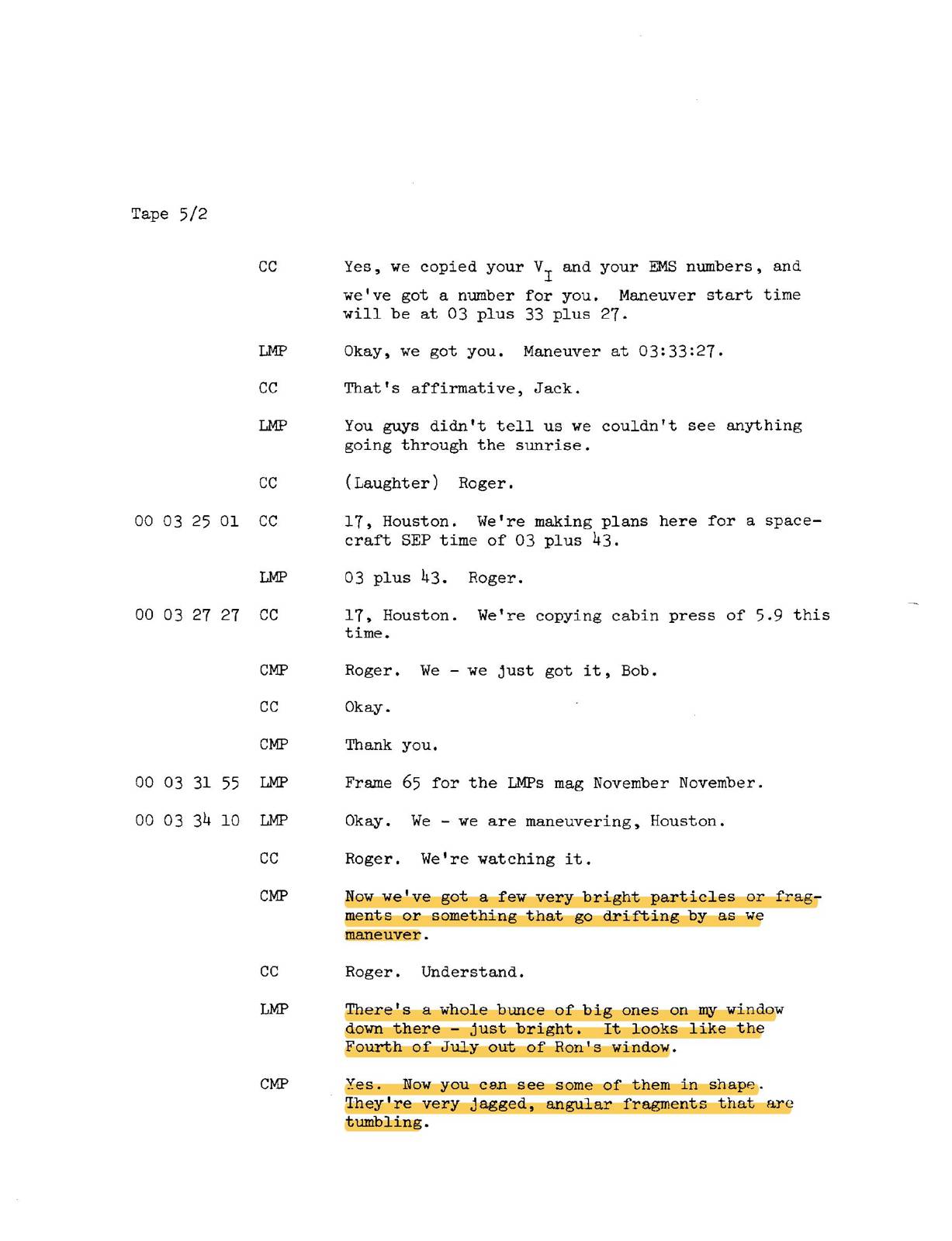 NASA-UAP-D2, Apollo 17 Transcript, 1972 — עמוד 1